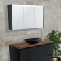 Fie LED Mirror Cabinet with Industrial Side Panels 900